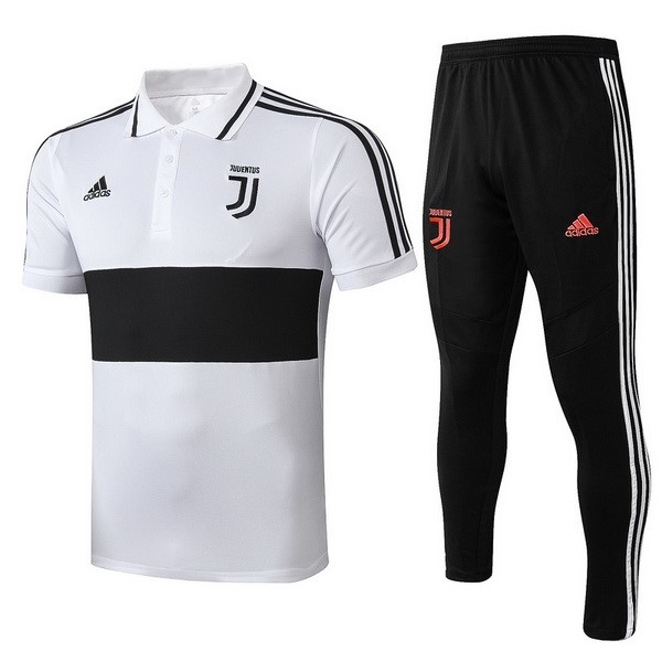 Polo Juventus Conjunto Completo 2019/20 Blanco Negro Rosa